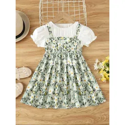 BAESD Floral Print Pinafore Dress-picture-24