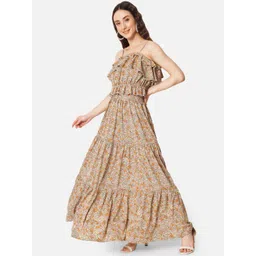 BAESD Floral Printed Maxi Flared Skirt image 4