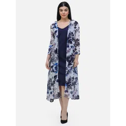 BAESD Floral Printed Open Front Longline Shrug-picture-12