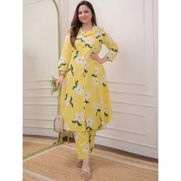 BAESD Floral Printed Pure Cotton Top With Trousers Co-Ords-picture-26