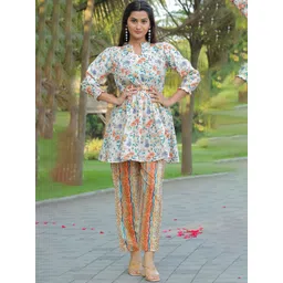 BAESD Floral Printed Tunic With Trousers-picture-12