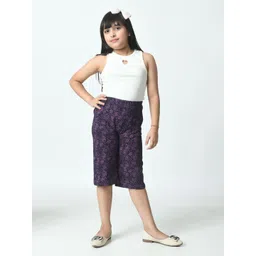 BAESD Girl Printed Loose Fit Capris-picture-55