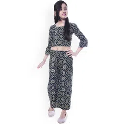 BAESD Girls Bandhani Printed Crop Top With Palazzo-picture-26