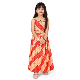 BAESD Girls Bandhani Printed Ready to Wear Lehenga Choli-picture-54
