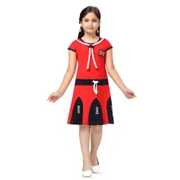 BAESD Girls Bow Detailed Fit & Flare Dress-picture-38
