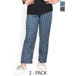 BAESD Girls Checked Pack Of 2 Dry-Fit Track Pants-picture-28