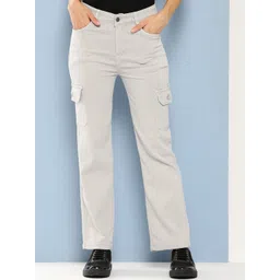 BAESD Girls Comfort Relaxed Fit Cargo Styles Cotton Jeans-picture-26