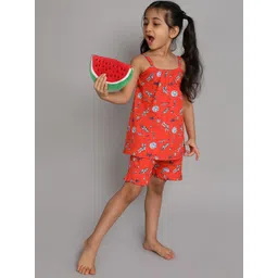BAESD Girls Conversational Printed Pure Cotton Night Suit-picture-18
