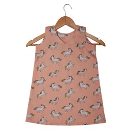 BAESD Girls Conversational Printed Pure Cotton Nightdress-picture-33