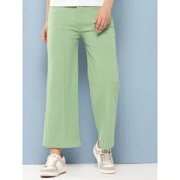 BAESD Girls Cotton Pleated Mid-Rise Relaxed Fit Regular Trousers-picture-44