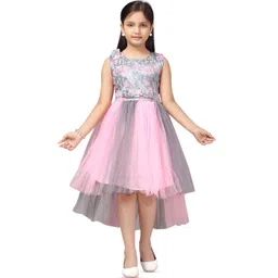 BAESD Girls Embellished Gathered Detailed Fit & Flare Dress-picture-11