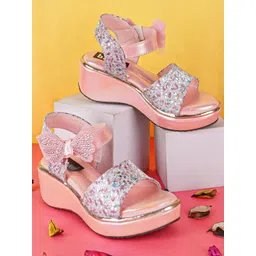 BAESD Girls Embellished Open Toe Wedge Heels-picture-44