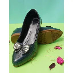 BAESD Girls Embellished Pointed Toe Ballerinas With Bows-picture-28