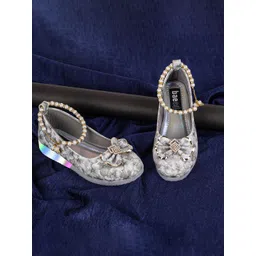 BAESD Girls Embellished Printed Party Ballerinas With Bows & LED Lights-picture-26