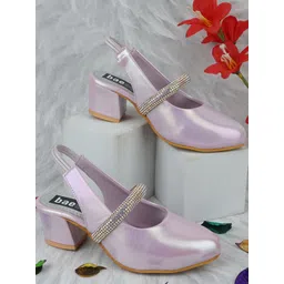 BAESD Girls Embellished Round Toe Block Heeled Pumps-picture-39