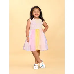 BAESD Girls Embellished Sequinned Fit & Flare Dress-picture-47