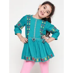 BAESD Girls Embroidered Embellished Peplum Top-picture-26