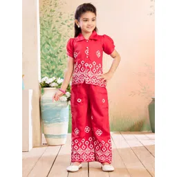 BAESD Girls Embroidered Pure Cotton Shirt With Palazzos-picture-37