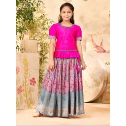 BAESD Girls Embroidered Ready to Wear Lehenga &-picture-32