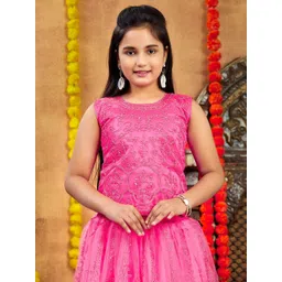 BAESD Girls Embroidered Ready to Wear Lehenga & Blouse With Dupatta-picture-57