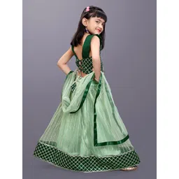 BAESD Girls Embroidered Ready to Wear Lehenga & Blouse With Dupatta image 5