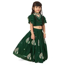 BAESD Girls Embroidered Ready to Wear Lehenga and Choli image 2