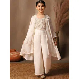 BAESD Girls Embroidered Regular Top with Palazzos-picture-38