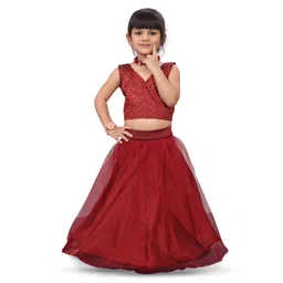 BAESD Girls Embroidered Thread Work Ready to Wear Lehenga Choli-picture-51