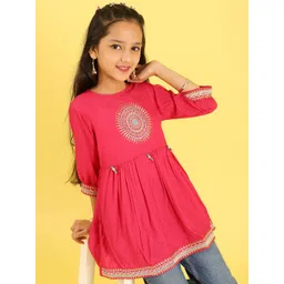 BAESD Girls Ethnic Motifs Embroidered Top-picture-26