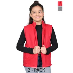 BAESD Girls Fleece Lightweight Open Front Jacket-picture-37
