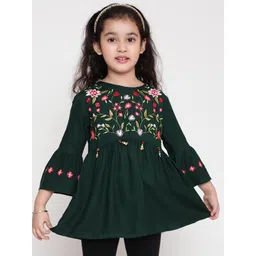 BAESD Girls Floral Embroidered Peplum Top-picture-58