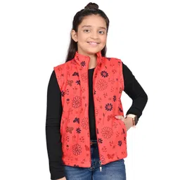 BAESD Girls Floral Fleece Lightweight Open Front Jacket-picture-16