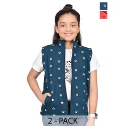 BAESD Girls Floral Fleece Lightweight Open Front Jacket-picture-10