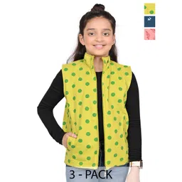 BAESD Girls Floral Fleece Lightweight Open Front Jacket-picture-17