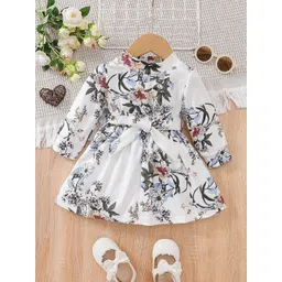 BAESD Girls Floral Print A-Line Dress-image-24