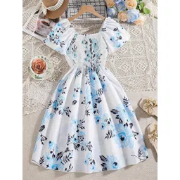 BAESD Girls Floral Print Fit & Flare Dress-image-39