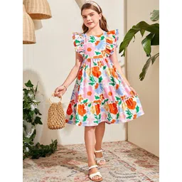 BAESD Girls Floral Print Fit & Flare Dress-image-29