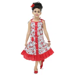 BAESD Girls Floral Printed A-Line Midi Dress-picture-47