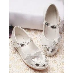 BAESD Girls Floral Printed Bow Embellished Ballerinas-picture-17