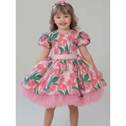 BAESD Girls Floral Printed Fit & Flare Dress-picture-57