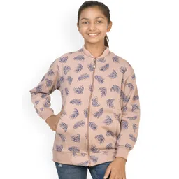 BAESD Girls Floral Printed Lightweight Fleece Bomber Jacket-picture-48