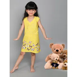 BAESD Girls Floral Printed Pure Cotton Nightdress-picture-38