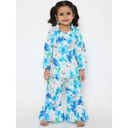 BAESD Girls Floral Printed Pure Cotton Top & Pyjamas-picture-12