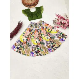 BAESD Girls Foil Print Ready to Wear Lehenga &-picture-14