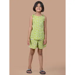BAESD Girls Graphic Printed Shoulder Straps Pure Cotton Night suit-image-41