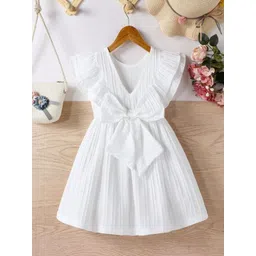 BAESD Girls Knitted and Woven Fit & Flare Dress-picture-52