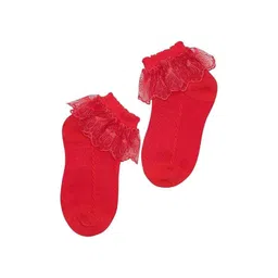 BAESD Girls Lace Ruffle Frill Ankle-Length Socks-picture-40
