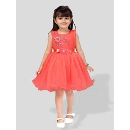 BAESD Girls Net Embellished Fit & Flare Dress-picture-45