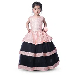 BAESD Girls Net Sequined Gown Maxi Dress-picture-48