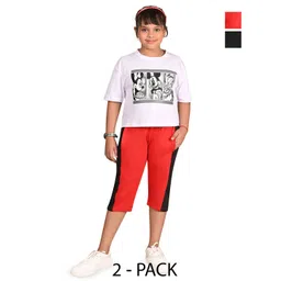 BAESD Girls Pack of 2 Capris-picture-16